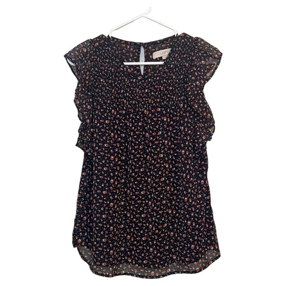 LOFT Tops - LOFT ladybug blouse size small